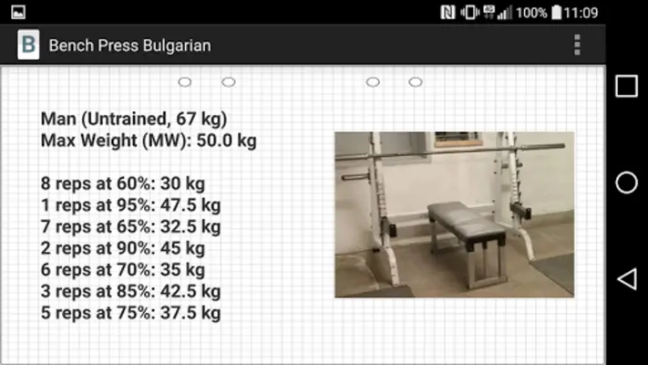 Bench Press Bulgarian android App screenshot 2